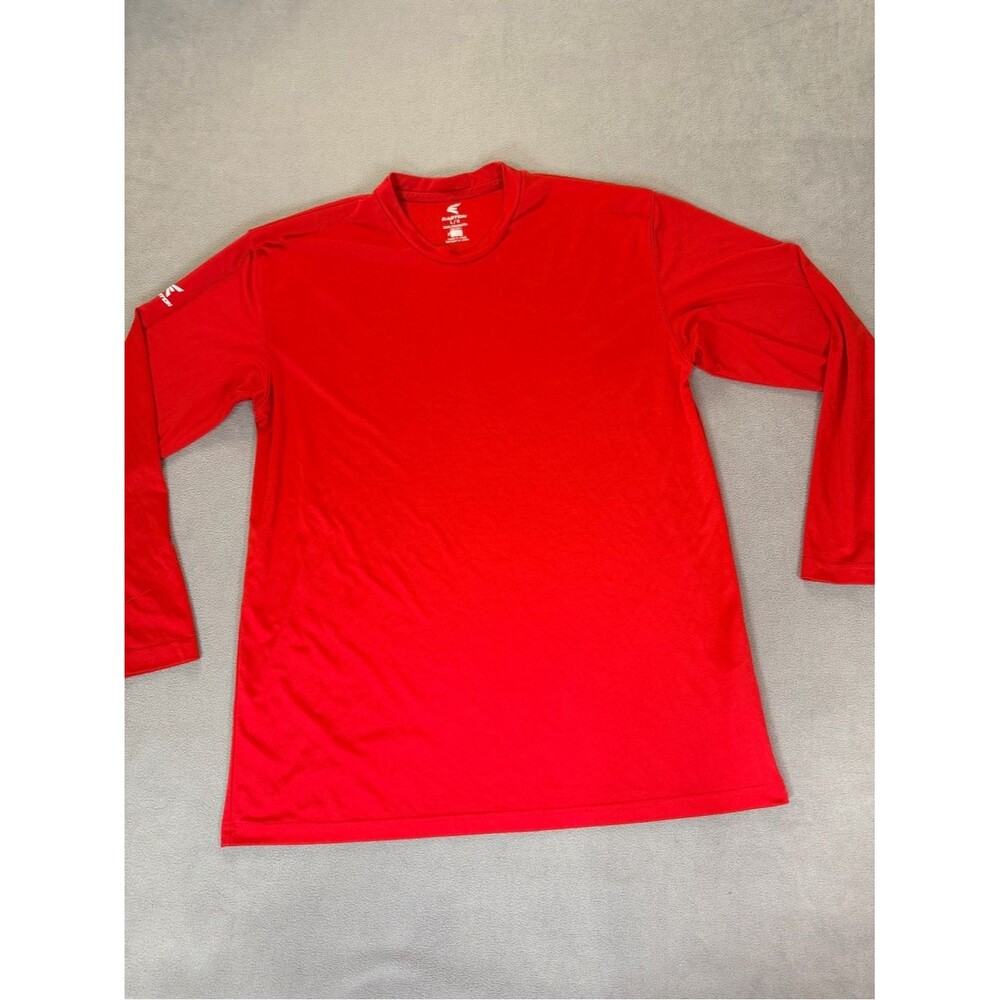 Easton Bio Dri Men's Red Long Sleeve Athletic/Baseball Shirt- Large